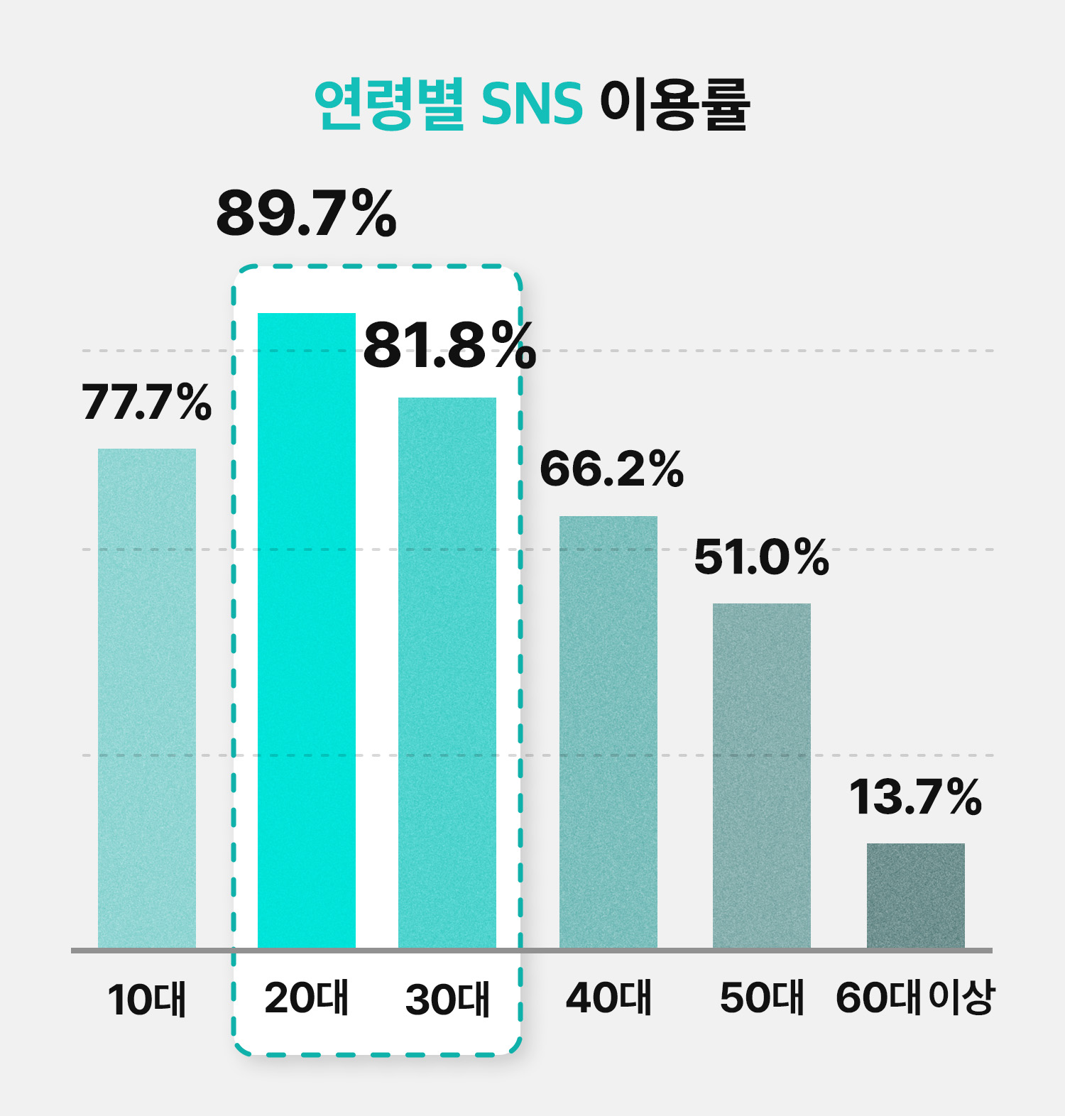 SNS 이용률