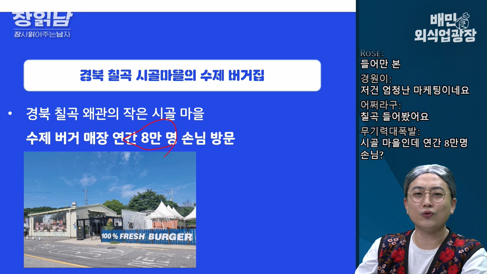 장사읽어주는남자 칠곡 수제버거