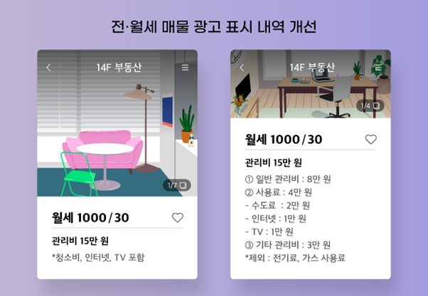 월세관리비