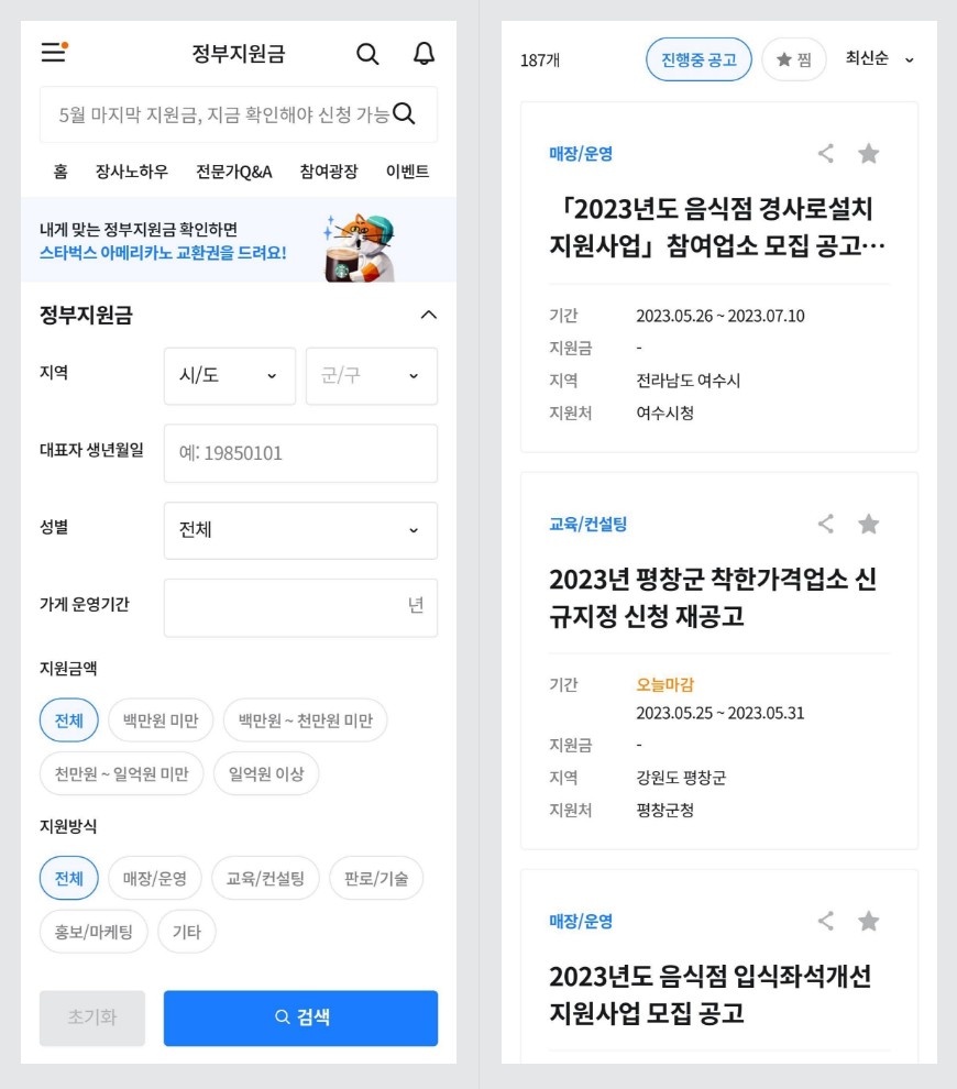 정부지원금