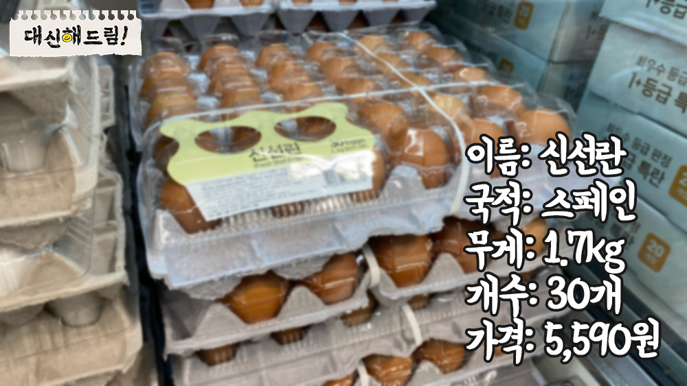 국산 계란과 스페인산 계란의 차이