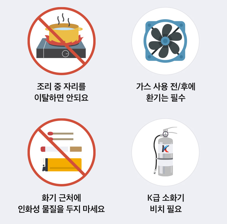 음식점 화재 예방