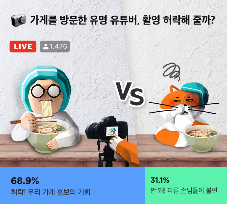 유튜버 촬영